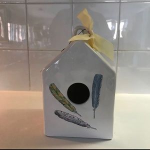 Rae Dunn Birdhouse Feather Design